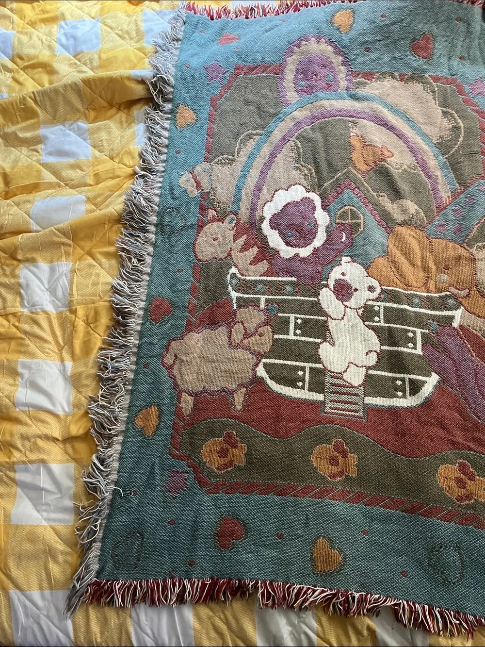 Vintage Noah’s Ark Tapestry/Blanket